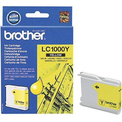 Brother LC1000 inktcartridge geel standard capac Brother LC1000 inktcartridge geel standard capac