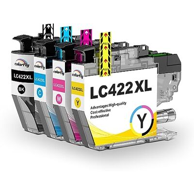 colorfly LC422XL LC-422 XL Lot de 4 cartouches d'encre compatibles avec Brother LC-422VAL LC422 LC-422XL pour MFC-J5340DW MFC-J5345DW MFC-J5740DW MFC-J6540DW MFC-J6940DW MFC-J5340DWE MFC-J6540DWE colorfly LC422XL LC-422 XL Lot de 4 cartouches d'encre compatibles avec Brother LC-422VAL LC422 LC-422XL pour MFC-J5340DW MFC-J5345DW MFC-J5740DW MFC-J6540DW MFC-J6940DW MFC-J5340DWE MFC-J6540DWE