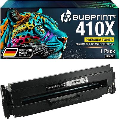 Bubprint Toner compatible avec HP 410A CF410A 410X CF410X Noir Bubprint Toner compatible avec HP 410A CF410A 410X CF410X Noir