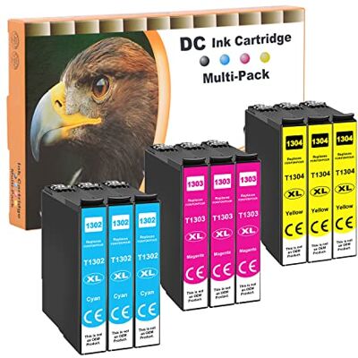 D&C 9x cartouches d'encre compatibles avec Epson 13XL T13XL pour Epson WF7015 7525 3010 3540 SX420W BX320FW SX620FW BX/SX525WD BX625FWD BX305FW B42WD BX925FWD BX635FWD BX5FWD 35WD SX435/440W BX630FW SX235W D&C 9x cartouches d'encre compatibles avec Epson 13XL T13XL pour Epson WF7015 7525 3010 3540 SX420W BX320FW SX620FW BX/SX525WD BX625FWD BX305FW B42WD BX925FWD BX635FWD BX5FWD 35WD SX435/440W BX630FW SX235W