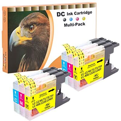 D&C Cartouche d'encre Compatible pour Brother LC-1220 LC-1240 XL pour Brother DCP-J525W DCP-J725DW DCP-J925DW MFC-J280W MFC-J430W MFC-J425W MFC-J435W MFC-J5910DW MFC-J625DW MFC-J6510DW (6-Pack) D&C Cartouche d'encre Compatible pour Brother LC-1220 LC-1240 XL pour Brother DCP-J525W DCP-J725DW DCP-J925DW MFC-J280W MFC-J430W MFC-J425W MFC-J435W MFC-J5910DW MFC-J625DW MFC-J6510DW (6-Pack)