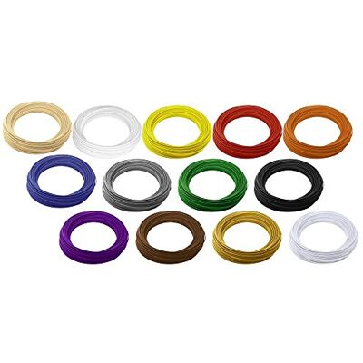 Renkforce 1531462 01.04.00.0201 Kit de filament ABS 2,85 mm naturel, noir, blanc, rouge, jaune, bleu, vert, orange, gris, pur Renkforce 1531462 01.04.00.0201 Kit de filament ABS 2,85 mm naturel, noir, blanc, rouge, jaune, bleu, vert, orange, gris, pur