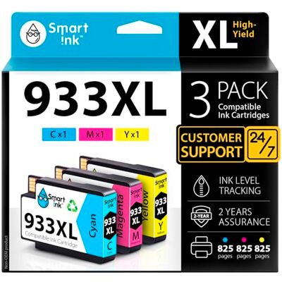Smart Ink Compatible Remplacement des Cartouches d'encre pour HP 932 XL 933 XL 932XL 933XL High Yield Encre Cartouche Haute Сapacité pour HP Officejet 6600 6100 6700 7110 7610 7612 Imprimante Smart Ink Compatible Remplacement des Cartouches d'encre pour HP 932 XL 933 XL 932XL 933XL High Yield Encre Cartouche Haute Сapacité pour HP Officejet 6600 6100 6700 7110 7610 7612 Imprimante