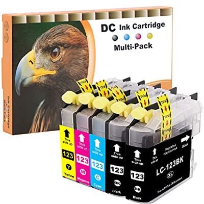 D&C Cartouche d'encre Compatible pour Brother LC-123 LC123 XL pour Brother DCP-J132W DCP-J150 Series DCP-J152W DCP-J152WR DCP-J172W DCP-J4110DW DCP-J4110W DCP-J552DW DCP-J752DW MFC-J6920DW (5-Pack) D&C Cartouche d'encre Compatible pour Brother LC-123 LC123 XL pour Brother DCP-J132W DCP-J150 Series DCP-J152W DCP-J152WR DCP-J172W DCP-J4110DW DCP-J4110W DCP-J552DW DCP-J752DW MFC-J6920DW (5-Pack)