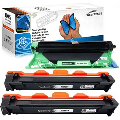 Starlet24 2X TN1050 Toner + 1x DR1050 Tambour pour Brother TN1050 DR1050 pour Brother DCP-1510 DCP-1610W DCP-1612W DCP-1512 pour MFC-1910W MFC-1810 HL-1110 HL-1212W HL-1210W HL-1112 Starlet24 2X TN1050 Toner + 1x DR1050 Tambour pour Brother TN1050 DR1050 pour Brother DCP-1510 DCP-1610W DCP-1612W DCP-1512 pour MFC-1910W MFC-1810 HL-1110 HL-1212W HL-1210W HL-1112