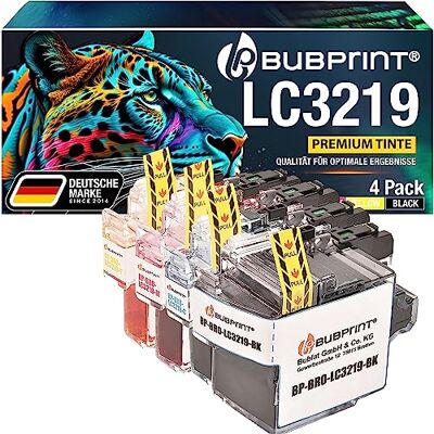 Bubprint Lot de 4 cartouches d'encre compatibles LC-3219XL de rechange pour Brother MFC-J5330DW MFC-J5335DW MFC-J5730DW MFC-J5930DW MFC-J6530DW MFC-J6535DW MFC-J6930DW MFC-J6935DW Bubprint Lot de 4 cartouches d'encre compatibles LC-3219XL de rechange pour Brother MFC-J5330DW MFC-J5335DW MFC-J5730DW MFC-J5930DW MFC-J6530DW MFC-J6535DW MFC-J6930DW MFC-J6935DW