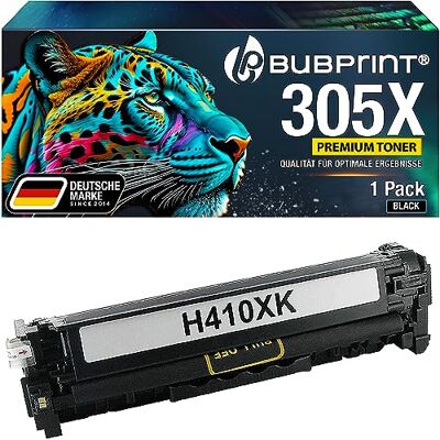 Bubprint Toner compatible avec HP 305X CE410X Noir Bubprint Toner compatible avec HP 305X CE410X Noir