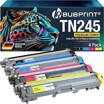 Bubprint Lot de 4 toners compatibles avec Brother TN-241 TN-245 Bubprint Lot de 4 toners compatibles avec Brother TN-241 TN-245