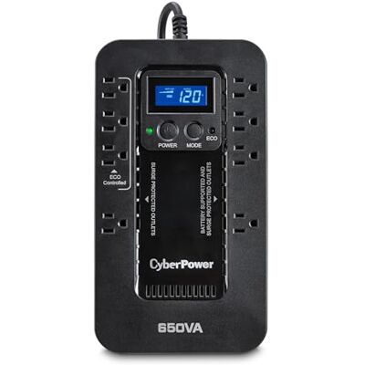 CyberPower EC650LCD Alimentation d'énergie Non interruptible 650 VA 8 Sortie(s) CA Veille Alimentations d'énergie Non interruptibles (650 VA, 390 W, 96 V, 140 V, 47/63 Hz, 526 J) CyberPower EC650LCD Alimentation d'énergie Non interruptible 650 VA 8 Sortie(s) CA Veille Alimentations d'énergie Non interruptibles (650 VA, 390 W, 96 V, 140 V, 47/63 Hz, 526 J)