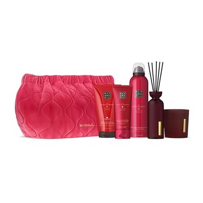 Rituals The Ritual of Ayurveda Large Coffret cadeau – Produits de soins de la peau et de la maison à la rose indienne et à l'huile d'amande douce avec sac de lavage réutilisable – Un kit de soins pour Rituals The Ritual of Ayurveda Large Coffret cadeau – Produits de soins de la peau et de la maison à la rose indienne et à l'huile d'amande douce avec sac de lavage réutilisable – Un kit de soins pour