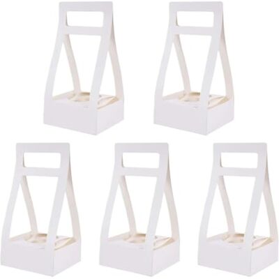 Zeahkri Lot de 10 boîtes à main élégantes pour bouquet de fleurs en papier Emballage cadeau de mariage, fête de mariage Cadeau pour Thanksgiving, anniversaire, fête de mariage (B04) Zeahkri Lot de 10 boîtes à main élégantes pour bouquet de fleurs en papier Emballage cadeau de mariage, fête de mariage Cadeau pour Thanksgiving, anniversaire, fête de mariage (B04)