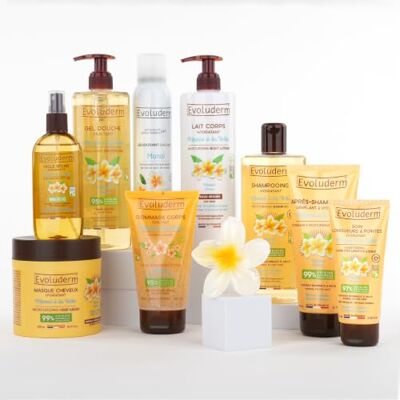Evoluderm Coffret cadeau soin 9 produits Corps&Cheveux Escale Tropicale Monoï à la Folie Démêle, Sublime & Hydrate Homme et Femme Evoluderm Coffret cadeau soin 9 produits Corps&Cheveux Escale Tropicale Monoï à la Folie Démêle, Sublime & Hydrate Homme et Femme