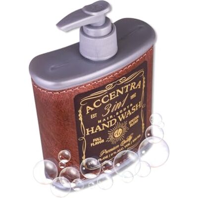 accentra Distributeur de savon Whisky Avec flacon de 330 ml de savon liquide Parfum : bouleau et cèdre Idée cadeau pour homme Pour la fête des pères accentra Distributeur de savon Whisky Avec flacon de 330 ml de savon liquide Parfum : bouleau et cèdre Idée cadeau pour homme Pour la fête des pères