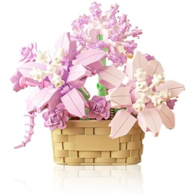 Vilbocr Lot de 201 blocs de construction en forme de fleurs Jouet pour plantes et succulentes Pot de fleurs Collection botanique Cadeau d'anniversaire Vilbocr Lot de 201 blocs de construction en forme de fleurs Jouet pour plantes et succulentes Pot de fleurs Collection botanique Cadeau d'anniversaire