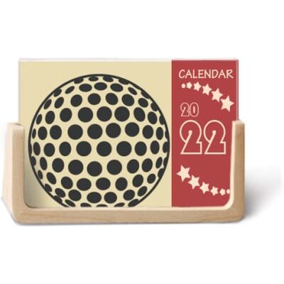Beauty Gift Golf Sport Calendrier de bureau 2022 Motif géométrique simple 12 mois Beauty Gift Golf Sport Calendrier de bureau 2022 Motif géométrique simple 12 mois
