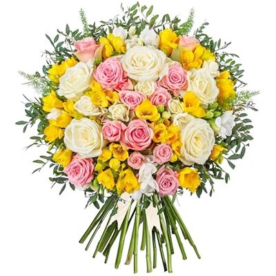 PrestigeFlowers Rose et Freesia Fleurs fraîches pour le lendemain Bouquets d'occasion Cadeau d'anniversaire Superbe fleur pour une journée spéciale Fleurs pour la fête des Mères (Grande) PrestigeFlowers Rose et Freesia Fleurs fraîches pour le lendemain Bouquets d'occasion Cadeau d'anniversaire Superbe fleur pour une journée spéciale Fleurs pour la fête des Mères (Grande)