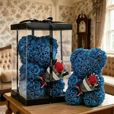 GDJIAYIYI Ours en peluche rose avec coffret cadeau, cadeau de Saint-Valentin pour elle, ours en rose artificielle, fleur d'ours rose, cadeau d'anniversaire pour femme, petite amie, maman, petit ami, père GDJIAYIYI Ours en peluche rose avec coffret cadeau, cadeau de Saint-Valentin pour elle, ours en rose artificielle, fleur d'ours rose, cadeau d'anniversaire pour femme, petite amie, maman, petit ami, père