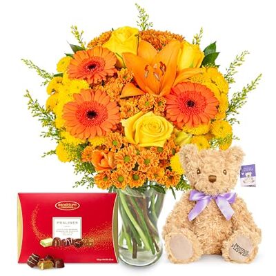 PrestigeFlowers Délice de célébration Fleurs fraîches pour le lendemain Fleuriste en ligne Bouquets d'occasion Cadeau d'anniversaire Superbe fleur pour une journée spéciale (+ Coffret cadeau) PrestigeFlowers Délice de célébration Fleurs fraîches pour le lendemain Fleuriste en ligne Bouquets d'occasion Cadeau d'anniversaire Superbe fleur pour une journée spéciale (+ Coffret cadeau)