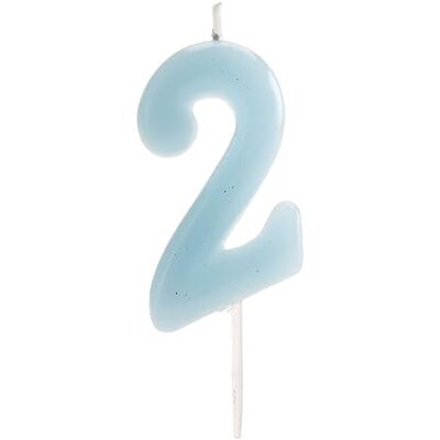 dekora Bougie Anniversaire Chiffre 2 Bleu Bébé 5,5 cm pour Gâteau décoration de gâteaux d’anniversaire 2 ans, fêtes d’enfants, tables sucrées et moments en famille dekora Bougie Anniversaire Chiffre 2 Bleu Bébé 5,5 cm pour Gâteau décoration de gâteaux d’anniversaire 2 ans, fêtes d’enfants, tables sucrées et moments en famille