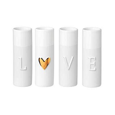 Räder Lot de 4 mini vases Love Räder Lot de 4 mini vases Love