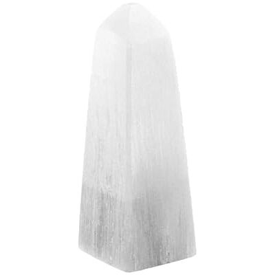 NKlaus Obélisque sélénite, 10 x 3,5 cm, pour le nettoyage et la méditation Décoration spirituelle pour la guérison des chakras, la protection et le Feng Shui NKlaus Obélisque sélénite, 10 x 3,5 cm, pour le nettoyage et la méditation Décoration spirituelle pour la guérison des chakras, la protection et le Feng Shui