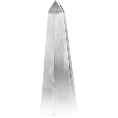 NKlaus Selenit 16326 Obélisque hexagonal 14 x 4 x 4 cm – Obélisque en sélénite hexagonale pour méditation et travail énergétique, décoration spirituelle faite à la main, énergie harmonisante pour les NKlaus Selenit 16326 Obélisque hexagonal 14 x 4 x 4 cm – Obélisque en sélénite hexagonale pour méditation et travail énergétique, décoration spirituelle faite à la main, énergie harmonisante pour les