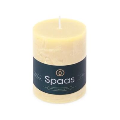 Spaas Bougie Pilier Rustique 70/95 mm 35h ivoire Spaas Bougie Pilier Rustique 70/95 mm 35h ivoire