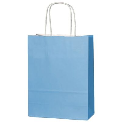 Thepaperbagstore 5 Petite sacs papier Bleu poudré anses torsadées 18x22x8cm Sacs kraft colorés pour bonbons, cadeaux, mariages, anniversaires, fêtes et événements Thepaperbagstore 5 Petite sacs papier Bleu poudré anses torsadées 18x22x8cm Sacs kraft colorés pour bonbons, cadeaux, mariages, anniversaires, fêtes et événements