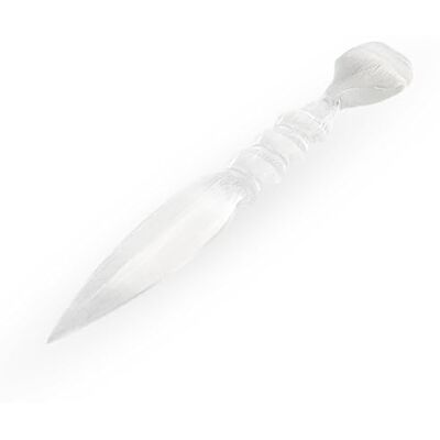 NKlaus Dague en forme de cœur de sélénite pour méditation et décoration, 24 cm, 1 pièce Pierre naturelle sensible ; 24 x 4,5 cm et environ Poids : 190 g NKlaus Dague en forme de cœur de sélénite pour méditation et décoration, 24 cm, 1 pièce Pierre naturelle sensible ; 24 x 4,5 cm et environ Poids : 190 g