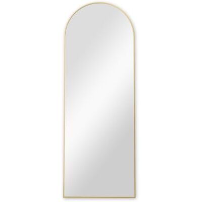 SensaHome Passpiegel Minimalistische Design Wandspiegel Staande Spiegel met Metalen Rand Goud Modern Kleedkamer Spiegel 160x60CM SensaHome Passpiegel Minimalistische Design Wandspiegel Staande Spiegel met Metalen Rand Goud Modern Kleedkamer Spiegel 160x60CM
