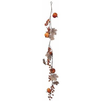 Tivoli Branche décorative avec citrouilles, feuilles et baies, citrouille Tivoli Branche décorative avec citrouilles, feuilles et baies, citrouille