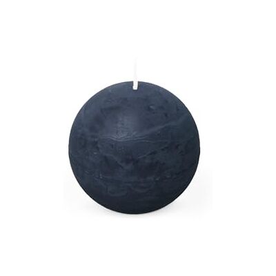 Spaas Bougie Boule Rustique 80 mm 24h bleu foncé Spaas Bougie Boule Rustique 80 mm 24h bleu foncé