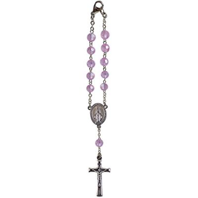 ART KT706 Chapelet de voiture en améthyste légère 15,2 cm ART KT706 Chapelet de voiture en améthyste légère 15,2 cm