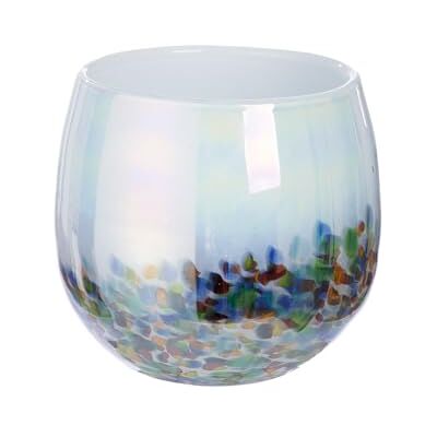 GILDE Vase Arco en verre, multicolore, diamètre : 19,5 cm, accessoire d'intérieur, cadeau, arrangement floral GILDE Vase Arco en verre, multicolore, diamètre : 19,5 cm, accessoire d'intérieur, cadeau, arrangement floral
