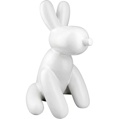 GILDE Ange de Noël en Céramique - 14x25x19 cm Décor Blanc GILDE Ange de Noël en Céramique - 14x25x19 cm Décor Blanc