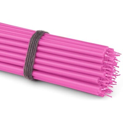 NKlaus Lot de 50 bougies roses fines de 16 cm en paraffine Sans suie et anti-goutte avec une longue durée de combustion ; pour fête, décoration et baptême NKlaus Lot de 50 bougies roses fines de 16 cm en paraffine Sans suie et anti-goutte avec une longue durée de combustion ; pour fête, décoration et baptême