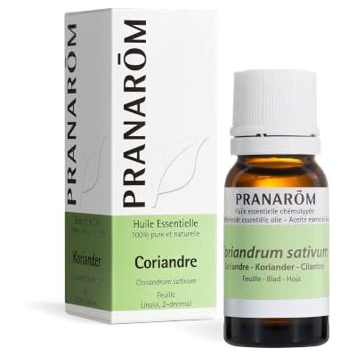 Pranarôm Coriandre Huile Essentielle Coriandrum sativum Feuille HECT 10 ml Odeur caractéristique, à diluer avant utilisation. Idéale en cuisine parfumée. 100% pure et naturelle. Pranarôm Coriandre Huile Essentielle Coriandrum sativum Feuille HECT 10 ml Odeur caractéristique, à diluer avant utilisation. Idéale en cuisine parfumée. 100% pure et naturelle.