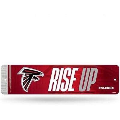 Rico Industries NFL Football Atlanta Falcons Metal Street Sign 4" x 15" Home Décor Bedroom Office Man Cave Rico Industries NFL Football Atlanta Falcons Metal Street Sign 4" x 15" Home Décor Bedroom Office Man Cave