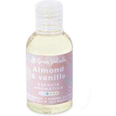 GRAN VELADA Essence aromatique Amande et Vanille, arôme de vanille et d’amande intense et évocateur Idéal pour parfums, savons et bougies 250 ml GRAN VELADA Essence aromatique Amande et Vanille, arôme de vanille et d’amande intense et évocateur Idéal pour parfums, savons et bougies 250 ml