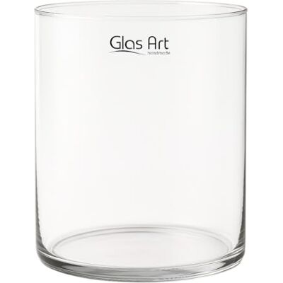 ART Vase décoratif en verre transparent Vase décoratif Hauteur : 15 cm / 20 cm Pour salon 15 x 15 cm ART Vase décoratif en verre transparent Vase décoratif Hauteur : 15 cm / 20 cm Pour salon 15 x 15 cm