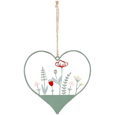 levandeo Plaque décorative en métal 15 x 15 cm En forme de cœur Vert Prairie Décoration murale Décoration de Pâques levandeo Plaque décorative en métal 15 x 15 cm En forme de cœur Vert Prairie Décoration murale Décoration de Pâques