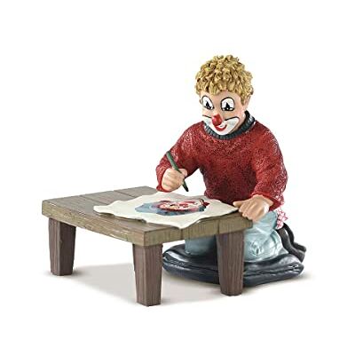 GILDE clown Figurine décorative, en résine, multicolore, hauteur 10 cm GILDE clown Figurine décorative, en résine, multicolore, hauteur 10 cm