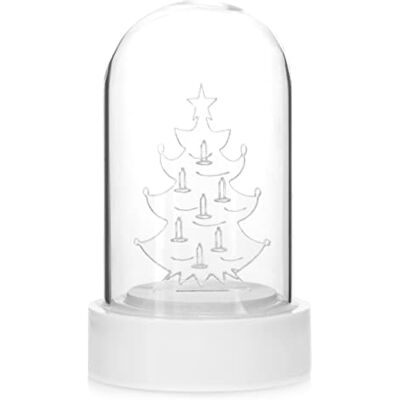 DecoKing - Ilum Tree /ILUM/TREE/WWH/1PC - Blanc - 5.5 x 5.5 x 9 cm - Décoration LED DecoKing - Ilum Tree /ILUM/TREE/WWH/1PC - Blanc - 5.5 x 5.5 x 9 cm - Décoration LED