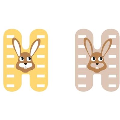 small foot wooden letter set for children's room H made from FSC® 100% certified wood, animal letters to collect, 12515 small foot wooden letter set for children's room H made from FSC® 100% certified wood, animal letters to collect, 12515