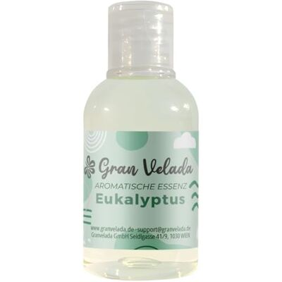 GRAN VELADA Essence aromatique d'eucalyptus concentrée et polyvalente Parfum intense pour cosmétiques et bougies Notes fraîches et végétales Qualité professionnelle 250 ml GRAN VELADA Essence aromatique d'eucalyptus concentrée et polyvalente Parfum intense pour cosmétiques et bougies Notes fraîches et végétales Qualité professionnelle 250 ml