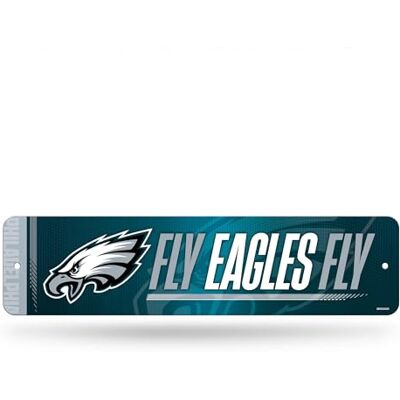 Rico Industries NFL Football Philadelphia Eagles Metal Street Sign 4" x 15" Home Décor Bedroom Office Man Cave Rico Industries NFL Football Philadelphia Eagles Metal Street Sign 4" x 15" Home Décor Bedroom Office Man Cave