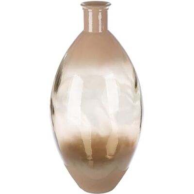 GILDE Vase Novelle en verre bombé Hauteur : 59 cm Diamètre : 29 cm Marron GILDE Vase Novelle en verre bombé Hauteur : 59 cm Diamètre : 29 cm Marron