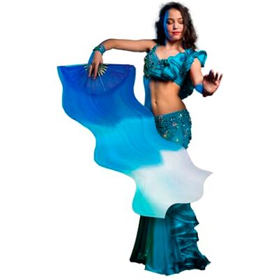 FIESTAS GUIRCA Éventail géant bleu et blanc (60 x 140 cm) Accessoire décoratif pour fêtes à thème asiatique et célébrations Idéal pour les femmes Bleu et blanc FIESTAS GUIRCA Éventail géant bleu et blanc (60 x 140 cm) Accessoire décoratif pour fêtes à thème asiatique et célébrations Idéal pour les femmes Bleu et blanc