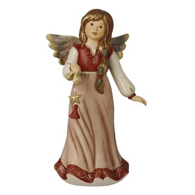 Goebel Figurine d'ange scintillant Bordeaux Messager céleste de Noël Goebel Figurine d'ange scintillant Bordeaux Messager céleste de Noël