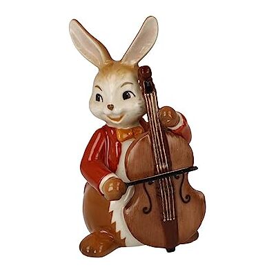 Lapin Bassiste Goebel - Figur de Pâques - Multicolore - 4,5cm x 8cm x 4cm Lapin Bassiste Goebel - Figur de Pâques - Multicolore - 4,5cm x 8cm x 4cm